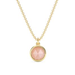 Pendant shops moonstone, white, brown, round, 8 mm, faceted, long pendant, charm, 925 silver, rose gold filled, gold filled