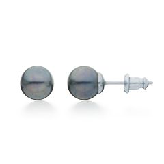 Essentials Black Pearl Stud Earrings