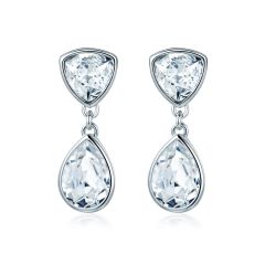 Effusion Pierced Earrings with Swarovski Crystals WGP MYJS Bridal