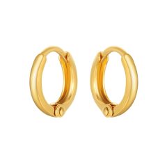 Minimal Mix Hoop Carrier Earring Gold Plated