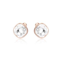 Cushion Mix Carrier Earrings Rose Gold Plated