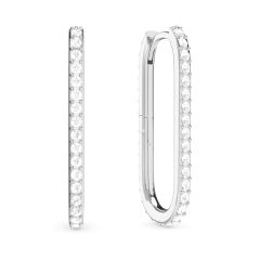 Grand Mix Carrier Earrings 31mm Silver Plated