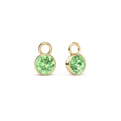 Bella 1 Carat Mix Charms with Peridot Swarovski Crystals Gold Plated