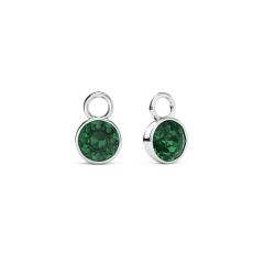 Bella 1 Carat Mix Charms with Swarovski Emerald Rhodium Plated