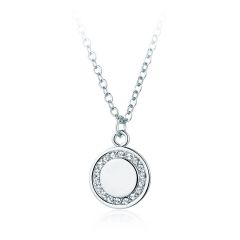 Cosmos Circle Necklace with Swarovski Crystals WGP MYJS Designer Gift Pendant