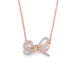 Wonderbow Dualtone Necklace with Swarovski Crystals